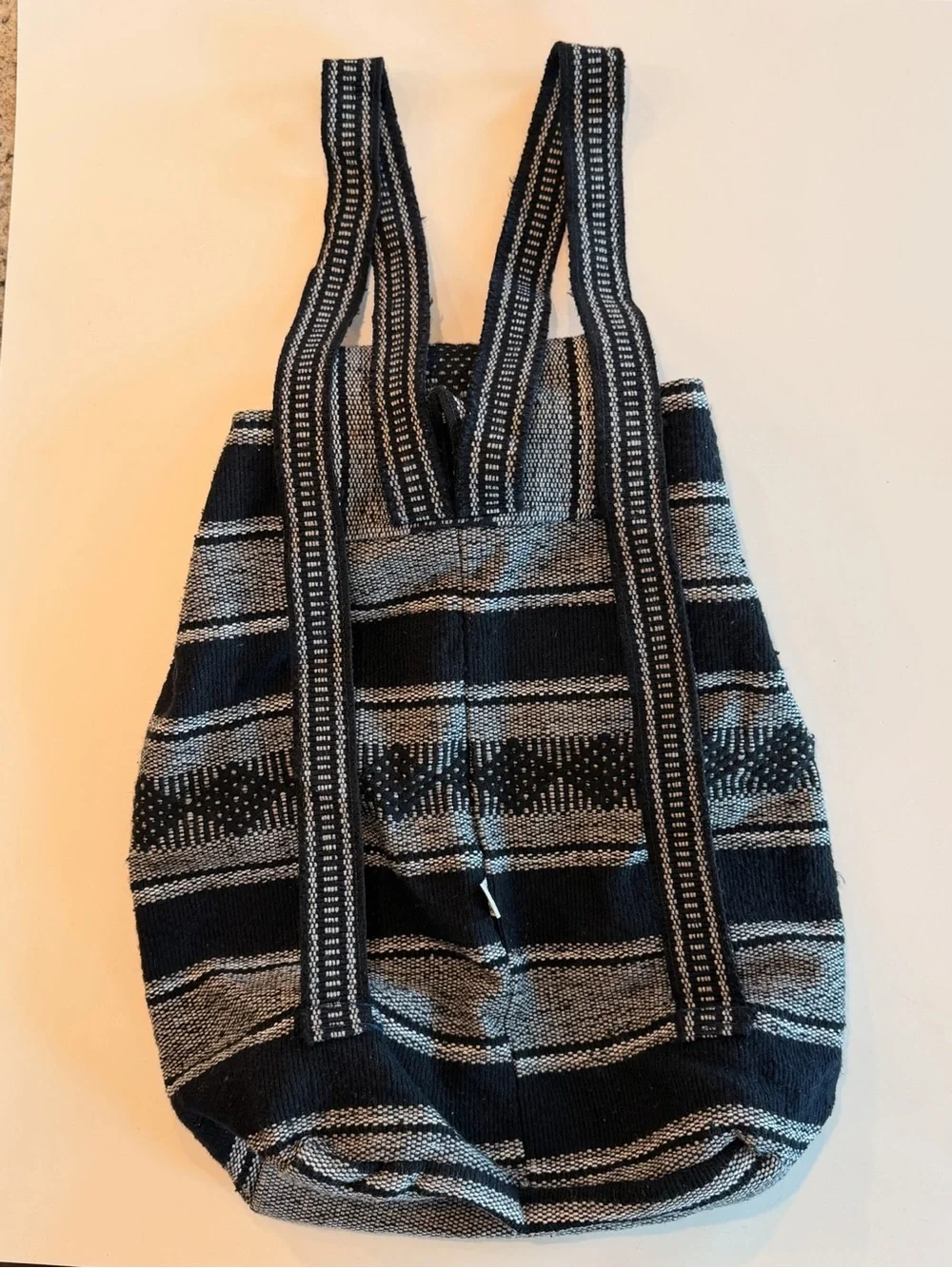 Dallas Cowboys Knit Drawstring Backpack - Navy & Gray